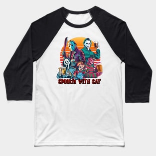 SpookIN with Saf - Everyone is HERE Baseball T-Shirt